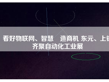 看好物聯(lián)網(wǎng)、智慧制造商機(jī) 東元、上銀齊聚自動(dòng)化工業(yè)展
